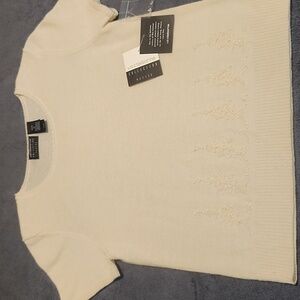 Liz Claiborne short sleeve sweater. Petite Medium NWT